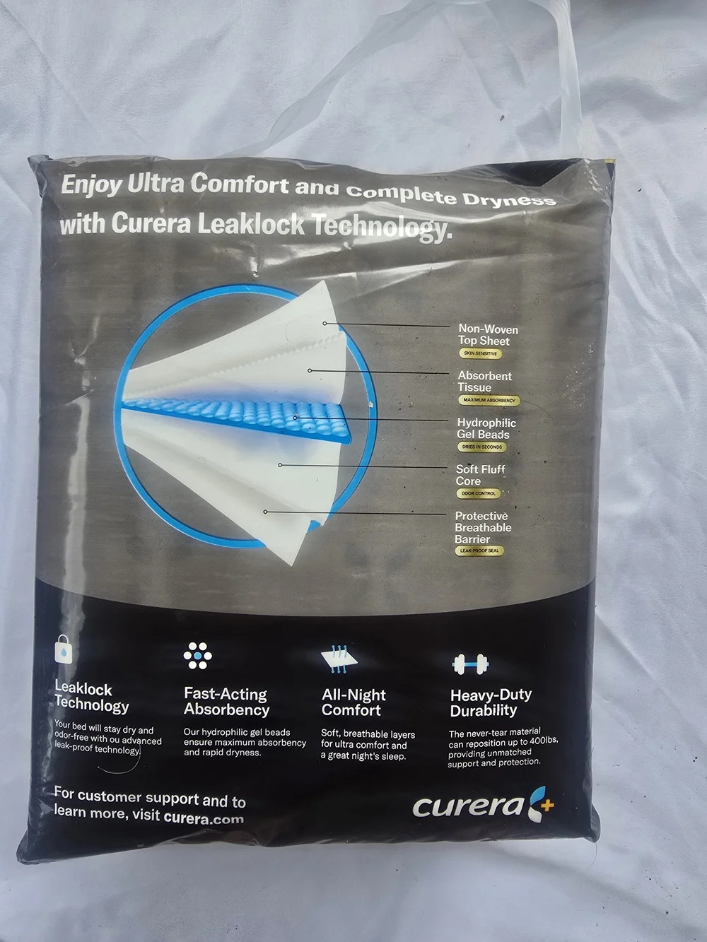 Chucks Max Premium Disposable Bed Pads 3XL - Black/White 400 Pounds